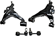 4-Piece Kit Front, Driver and Passenger Side, Lower Control Arm Kit, Includes (2) Control Arm and (2) Sway Bar Link