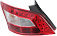 2009 Nissan Maxima - 3-Piece Kit Rear Primed Bumper Cover,  Includes (1) Bumper Cover and (2) Tail Light