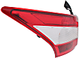 2009 Nissan Maxima - 3-Piece Kit Rear Primed Bumper Cover,  Includes (1) Bumper Cover and (2) Tail Light