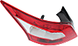 2009 Nissan Maxima - 3-Piece Kit Rear Primed Bumper Cover,  Includes (1) Bumper Cover and (2) Tail Light