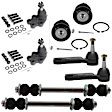 8-Piece Kit Front Suspension Kit, Includes (4) Ball Joint, (2) Sway Bar Link, and (2) Tie Rod End