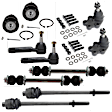 10-Piece Kit Front Suspension Kit, Includes (4) Ball Joint, (2) Sway Bar Link, and (4) Tie Rod End