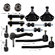 13-Piece Kit Front, Driver and Passenger Side Suspension Kit, Includes (4) Ball Joint, (1) Idler Arm, (2) Sway Bar Link, (2) Tie Rod Adjusting Sleeve, and (4) Tie Rod End