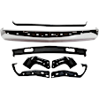 1997 GMC C1500 - 7-Piece Kit Front Bumper, For Models With Tow Hook Holes, Without Bumper Guards, Chrome, Includes (1) Bumper, (4) Bumper Bracket, (1) Bumper Trim, and (1) Valance