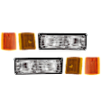 6-Piece Kit Front, Driver and Passenger Side Turn Signal Light, Without bulb(s), Includes (2) Turn Signal Light, (2) Reflector and (2) Side Marker