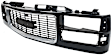 1998 GMC K1500 - 9-Piece Kit Grille, Black, For Models With Composite Headlights,  Includes (1) Grille Assembly, (2) Headlight, (2) Reflector, (2) Side Marker, and (2) Turn Signal Light