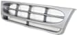 3-Piece Kit Grille Assembly with Headlight Doors, Painted Silver Shell and Insert, For Models With Sealed Beam Headlights