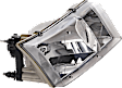 2000 Mercury Grand Marquis - 5-Piece Kit Grille, Chrome Shell with Painted Black Insert,  Includes (2) Corner Light, (1) Grille Assembly, and (2) Headlight