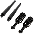 4-Piece Kit Front and Rear, Driver and Passenger Side Shock and Fully Loaded Strut, RWD, Except Electronic Suspension, For Models Includesout Z95 Magnetic Ride Control