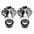 2-Wheel Set Wheel Hub, 5 Lugs, With Bearing, Includes (2) Wheel Hub and (2) Wheel Bearing