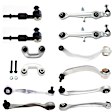12-Piece Kit Front, Driver and Passenger Side Suspension Kit, Includes (6) Control Arm, (2) Lateral Link, (2) Sway Bar Link, and (2) Tie Rod End