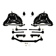 11-Piece Kit Front Suspension Kit, Includes (1) Center Link, (2) Control Arm, (2) Ball Joint, (4) Tie Rod End and (2) Tie Rod Adjusting Sleeve