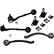 6-Piece Kit Front, Driver and Passenger Side, Lower, Rearward Suspension Kit, Includes (2) Ball Joint and (4) Control Arm