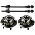 4-Piece Kit Front Suspension Kit, Includes (2) Sway Bar Link and (2) Wheel Hub