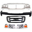 2006 Ford Ranger - 7-Piece Kit Header Panel,  Includes (1) Bumper Cover, (2) Corner Light, (1) Grille Assembly, (1) Header Panel, and (2) Headlight