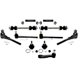 13-Piece Kit Front Suspension Kit, Includes (4) Ball Joint, (1) Pitman Arm, (2) Sway Bar Link, (2) Tie Rod Adjusting Sleeve, and (4) Tie Rod End