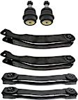 6-Piece Kit Front, Driver and Passenger Side, Upper and Lower Control Arm Kit, Includes (2) Ball Joint and (4) Control Arm
