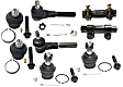 8-Piece Kit Driver and Passenger Side Suspension Kit, Includes (4) Ball Joint, (2) Tie Rod End and (2) Tie Rod Adjusting Sleeve