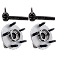 4-Piece Kit Suspension Kit, Includes (2) Tie Rod End and (2) Wheel Hub