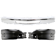 3-Piece Kit, Front Bumper, Chrome, Includes (1) Bumper and (2) Bumper End