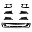 2006-2008 Dodge Ram 1500 - 7-Piece Kit Front Bumper, Chrome, Includes (1) Bumper and (6) Bumper Bracket