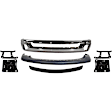 2004 Dodge Ram 1500 - 7-Piece Kit Front Bumper, Chrome, Includes (1) Bumper, (4) Bumper Bracket, (1) Bumper Trim, and (1) Valance