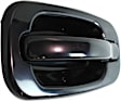 2001-2006 Chevrolet Silverado 1500 HD - 6-Piece Kit Tailgate Handle and Bezel, Smooth Black, Plastic, Without Camera Hole, Without Key Hole, Includes (4) Exterior Door Handle and (2) Tailgate Handle