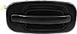 2001-2006 Chevrolet Silverado 1500 HD - 6-Piece Kit Tailgate Handle and Bezel, Smooth Black, Plastic, Without Camera Hole, Without Key Hole, Includes (4) Exterior Door Handle and (2) Tailgate Handle