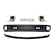6-Piece Kit Front, Driver and Passenger Side Bumper End, Chrome, Plastic, Includes (2) Bumper End, (2) Fog Light, and (2) Valance