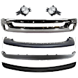 6-Piece Kit, Front Bumper, Chrome, Includes (1) Bumper, (1) Bumper Trim, (2) Fog Light, and (2) Valance