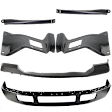 6-Piece Kit Front Bumper, For Models Without Fender Flare Holes, Painted Black, Includes (1) Bumper, (4) Bumper Bracket, and (1) Bumper Cover