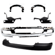6-Piece Kit, Front Bumper, Chrome, Includes (1) Bumper, (4) Bumper Bracket, and (1) Bumper Cover