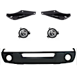 5-Piece Kit Front Valance, Valance Panel, Textured Includes (2) Bumper Bracket, (2) Fog Light and (1) Valance