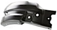 6-Piece Kit Front, Driver and Passenger Side Bumper End, Painted Black, Steel, Includes (4) Bumper Bracket and (2) Bumper End