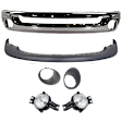 6-Piece Kit, Front Bumper, Chrome, Includes (1) Bumper, (2) Fog Light, (2) Fog Light Trim, and (1) Valance