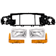 2000 Ford F-250 Super Duty - 5-Piece Kit Header Panel,  Includes (2) Corner Light, (1) Header Panel, and (2) Headlight