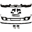 5-Piece Kit, Front Bumper, Old Body Style, Painted Black, Includes (1) Bumper, (1) Bumper Cover, (2) Fog Light, and (1) Valance