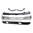 2006 Chevrolet Silverado 1500 - 5-Piece Kit Front Bumper, Chrome, Standard Cab Pickup, Includes (1) Bumper, (2) Bumper Bracket, (1) Bumper Cover, and (1) Valance