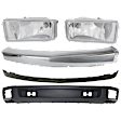 2007 Chevrolet Silverado 1500 - 4-Piece Kit Front Bumper, New Body Style, Chrome, Includes (1) Bumper, (2) Fog Light, and (2) Valance