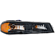 2007 Chevrolet Colorado - 5-Piece Kit Driver and Passenger Side Halogen Headlight, With bulb(s), For Models Without Performance Xtreme Package, OE Replacement,  Includes (2) Corner Light, (1) Grille Assembly, and (2) Headlight