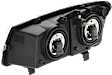 5-Piece Kit Grille Textured Gray, Includes (1) Grille Assembly, (2) Headlight, and (2) Turn Signal Light
