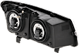 5-Piece Kit Grille Textured Gray, Includes (1) Grille Assembly, (2) Headlight, and (2) Turn Signal Light