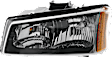 5-Piece Kit Grille Textured Gray, Includes (1) Grille Assembly, (2) Headlight, and (2) Turn Signal Light