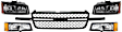 5-Piece Kit Grille Textured Black, Without Dale Earnhardt Package, Includes (1) Grille Assembly, (2) Headlight, and (2) Turn Signal Light