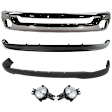 2007 Dodge Ram 1500 SLT - 5-Piece Kit Front Bumper, Chrome,  Includes (1) Bumper, (1) Bumper Cover, (2) Fog Light, and (1) Valance