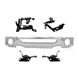 5-Piece Kit, Front Bumper, Chrome, Includes (1) Bumper and (4) Bumper Bracket