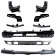9-Piece Kit, Front Bumper, Paint to Match, Includes (1) Bumper, (4) Bumper Bracket, (1) Bumper Cover, (2) Bumper Trim, and (1) Valance