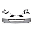 5-Piece Kit, Front Bumper, Chrome, Includes (1) Bumper and (4) Bumper Bracket