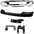 2006 Ford F-150 - 5-Piece Kit Front Bumper, Production Date To August 8 2005, Chrome,  Includes (1) Bumper, (3) Bumper Bracket, and (1) Bumper Cover