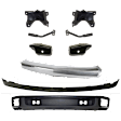 2007 Chevrolet Silverado 1500 - 9-Piece Kit Front Bumper, New Body Style, Chrome, Includes (1) Bumper, (6) Bumper Bracket, and (2) Valance